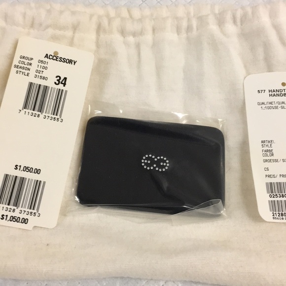 Escada black clear crystal clutch - Picture 5 of 7